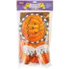 Image de Kit Vaisselle - 6 personnes - Orange - Plastique - Carton/Papier