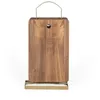 Image de Set de 4 planches à découper - LIVOO - MES152 - Bois acacia FSC - 22 x 14 cm - Support métallique
