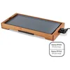 Image de Plancha bambou revêtement céramique - LIVOO - DOC322 - 2200W - Plaque amovible en fonte daluminium - Thermostat ajustable
