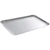 Image de Lot de 3 plateaux rectangulaires jetables en carton 28x42 cm argent