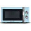 Image de SCHNEIDER - SMW23VMBL - Micro ondes gril Vintage - 23 litres - 6 niveaux de puissance - Plateau tournant (27cm) - Bleu