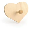 Image de Patère Coeur en bois 15cm