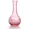 Image de Vase Vintage en verre à reliefs - Rose - 75 x 158 cm