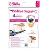 Image de 4 feuilles de plastique dingue imprimable A4 - Blanc