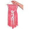 Image de Kit macramé suspension bohème rose 30 x 50 cm - Rose