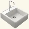 Image de Évier timbre doffice granit blanc grisé Kümbad KIWI 1 bac 595x630 630x595