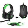 Image de Pack Gaming HP - Casque de jeu 400 et Souris de jeu 200 - Noir et vert