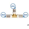 Image de Té réduit multicouche   SOMATHERM FOR YOU   Ø20-16-20   Raccord à sertir