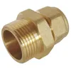 Image de Raccord PER droit SOMATHERM - Ø 25 - filetage 1 - fixation à compression