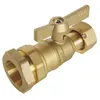 Image de Robinet droit pour compteur deau écrou PE D 25mm F 3/4 - SOMATHERM - 69-25-20