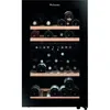 Image de Cave à vin de service - LA SOMMELIERE - SLS45DZ - 45 bouteilles - Porte vitrée - Classe G - 495 x 58 x 84 cm - Noir