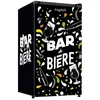 Image de Bar à bière - FRIGELUX - BAB89NE - 1 porte - 88 L - Classe E - 45 x 49 x 831 cm - Noir avec sticker