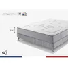 Image de Ensemble matelas sommier 160 x 200 SIMMONS Hauteur 25 cm - Ressorts ensachés Sensoft - Fabriqué en France - SW3