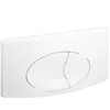 Image de Plaque de commande murale WC encastré Regiplast double volume blanche