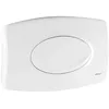 Image de Plaque de commande murale WC encastré Regiplast simple volume blanche