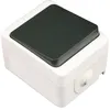 Image de Mini bouton poussoir 10A IP54 - noir - Zenitech