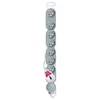 Image de Bloc multiprises parafoudre 8 prises 16A avec interrupteur silver