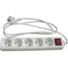 Image de Bloc multiprise ZENITECH 5 prises 16A avec interrupteur - Blanc