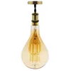 Image de Ampoule LED géante E27 5W - Blanc chaud - 350lm 2500K - Kit de suspension inclus - Zenitech