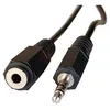 Image de Rallonge audio - DEXLAN - Jack 3.5 mm mâle/femelle - 5 mètres - Noir - Câble audio