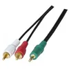 Image de Cordon stéréo jack 3.5 mm PC99 mâle vers 2 RCA mâle de 1.80 mètres
