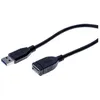 Image de Rallonge éco USB 3.0 type A / A noire - 2 mètres