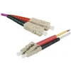 Image de Jarretière optique duplex multimode 2mm OM4 SC-UPC/LC-UPC - 1 m