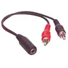 Image de Adaptateur Jack 3.5 mm femelle - 2 x RCA mâle ( Catégorie : Câbles audio )