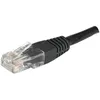 Image de Câble réseau RJ45 0.50m UTP CAT5e noir - Connecteur RJ45 - Impédance 100 Ohm