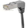 Image de CORDON PATCH RJ45 FTP CAT5E COUDÉ BAS GRIS - 2 M