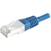Image de Câble réseau - CAT6 - 0.30m - double blindage - Bleu