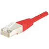 Image de Câble RJ45 1m double blindage CAT6 rouge - Cordon de raccordement - SFTP - Moulé