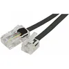 Image de Câble téléphone RJ11 RJ45 2m noir - Connecteur RJ-45 mâle - Connecteur RJ-11 mâle