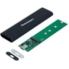 Image de Boitier externe - DEXLAN - DEX-924685 - USB 3.1 Type C - SSD M.2 NVMe - Noir