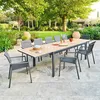 Image de Table de jardin 12 places Evasion extensible miel - Hespéride