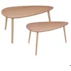 Image de Lot de 2 tables gigognes Mileo pin L88/98cm - Atmosphera Créateur dintérieur