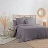 Image de Housse de couette Linah lin lavé gris ardoise 240x220cm - Atmosphera createur dinterieur