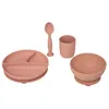 Image de Set repas enfant rose terracotta 20x20cm - Atmosphera Créateur dintérieur