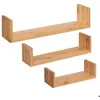 Image de 3 étagères murales Fixy bambou - 5 five simply smart