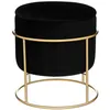 Image de Pouf coffre Eliane velours noir - Atmosphera Créateur dintérieur