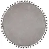 Image de Atmosphera - Coussin Gris Clair à Pompons D 40 cm