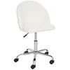Image de Chaise de bureau Geos bouclette blanc - Atmosphera Créateur dintérieur