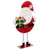 Image de Père Noël en Métal Cadeau 64cm Rouge