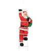 Image de Père Noël grimpeur avec échelle H.120cm - Feeric Lights & Christmas