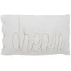 Image de Coussin rectangulaire Lili en gaze de coton 50x30cm blanc - Atmosphera createur dinterieur