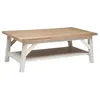 Image de Table basse Olbia en acacia 120x70cm blanc - Atmosphera Créateur dintérieur