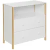 Image de Commode Kima en bois 85x40cm blanc - Atmosphera Créateur dintérieur