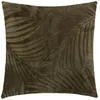 Image de Coussin Zoa en flanelle 40x40cm vert kaki - Atmosphera createur dinterieur