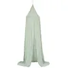 Image de Ciel de lit Lili en gaze de coton H 250cm vert - Atmosphera createur dinterieur