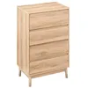 Image de Commode 4 tiroirs effet chêne naturel Abana - 5 five simply smart